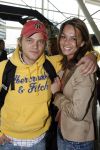 Schiphol 5 oktober 2006
Cast Onderweg naar morgen ONM vertrekken naar Turkije vanweg 25ooe aflevering.
Petra Kachelland en Sander Foppele
