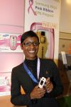 Amsterdam 5 oktober 2006
Sylvana Simons bij presentatie Pink Ribbon Samsung en KPN.