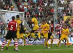 Eindhoven, 20 Oktober 2006 
Kompetitiewedstrijd PSV-Roda JC Seizoen 2006/2007
Eindstand 4-1
Phillip Cocu probeert doelman Vladan Kujovic te verslaan