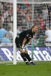 Eindhovn, 15 Oktober 2006 PSV-Roda JC, eindstand 4-1
Kompetitie Seizoen 2006/2007
Na zijn vierde tegendoelpunt ziet doelman Vladan Kujovic het niet meer zitten