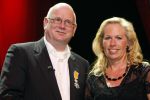 Gorinchem 21 september 2009
Ruud de Graaf 30 jaar in het vak en krijgt een koninklijk lintje. Ruud met zijn vrouw
Peter Smulders bv