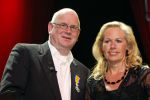 Gorinchem 21 september 2009
Ruud de Graaf 30 jaar in het vak en krijgt een koninklijk lintje. Ruud met zijn vrouw
Peter Smulders bv