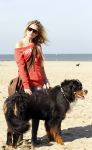 Scheveningen 3 oktober 2010
Dogwalk georganiseerd door de stichting van Bridget Maasland .Nikkie Plessen met hond
Peter Smulders bv
