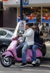 Amsterdam 29 september 2010
Shanna Breukhoven met haar vriend op vespa scooter.
Peter Smulders bv