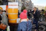 Utrecht 15 oktober 2012
Lieke v lexmond met bakfiets in cenrum Utrecht ivm aktie Post NL.
Peter Smulders bv