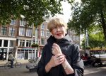 Amsterdam 21 september 2013
Gouden eeuw award bij cafe de Waag.
Anneke Gronloh met manger Bart