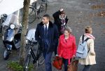 Amsterdam 10 oktober 2013
Rechtzaak Badr Hari bij de rechtbank op de paranassusweg waar veel pers op afgekomen is. Badr arriveert met zijn advocaat Benedicte Ficq