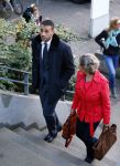 Amsterdam 10 oktober 2013
Rechtzaak Badr Hari bij de rechtbank op de paranassusweg waar veel pers op afgekomen is. Badr arriveert met zijn advocaat Benedicte Ficq