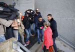 Amsterdam 10 oktober 2013
Rechtzaak Badr Hari bij de rechtbank op de paranassusweg waar veel pers op afgekomen is. Badr arriveert met zijn advocaat Benedicte Ficq