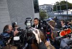 Amsterdam 10 oktober 2013
Rechtzaak Badr Hari bij de rechtbank op de paranassusweg waar veel pers op afgekomen is. Badr arriveert met zijn advocaat Benedicte Ficq