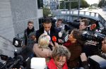Amsterdam 10 oktober 2013
Rechtzaak Badr Hari bij de rechtbank op de paranassusweg waar veel pers op afgekomen is. Badr arriveert met zijn advocaat Benedicte Ficq