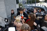 Amsterdam 10 oktober 2013
Rechtzaak Badr Hari bij de rechtbank op de paranassusweg waar veel pers op afgekomen is. Badr arriveert met zijn advocaat Benedicte Ficq