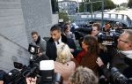Amsterdam 10 oktober 2013
Rechtzaak Badr Hari bij de rechtbank op de paranassusweg waar veel pers op afgekomen is. Badr arriveert met zijn advocaat Benedicte Ficq