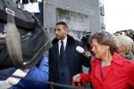 Amsterdam 10 oktober 2013
Rechtzaak Badr Hari bij de rechtbank op de paranassusweg waar veel pers op afgekomen is. Badr arriveert met zijn advocaat Benedicte Ficq