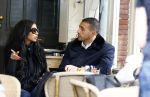 Amsterdam 10 oktober 2013
Badr hari op terras met de vriendin van Ronnie Rosenbaum