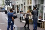 Amsterdam 8 oktober 2013
Opnames hartenstraat onder regie van Sanne Vogel met op de set Marwan Kenzami Benja Bruining Bracha v Doesburgh  Gigi ravelli en ...