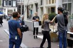 Amsterdam 8 oktober 2013
Opnames hartenstraat onder regie van Sanne Vogel met op de set Marwan Kenzami Benja Bruining Bracha v Doesburgh  Gigi ravelli en ...