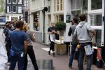 Amsterdam 8 oktober 2013
Opnames hartenstraat onder regie van Sanne Vogel met op de set Marwan Kenzami Benja Bruining Bracha v Doesburgh  Gigi ravelli en ...