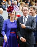 Den Haag 17 september 2013
Prinsjesdag op het binnenhof. Fleur Agema met broer