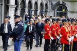 Den Haag 17 september 2013
Prinsjesdag op het binnenhof.
Geert Wilders met zijn vrouw en beveiliging