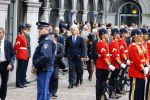 Den Haag 17 september 2013
Prinsjesdag op het binnenhof.
Geert Wilders met zijn vrouw en beveiliging