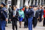 Den Haag 17 september 2013
Prinsjesdag op het binnenhof.
Geert Wilders met zijn vrouw en beveiliging