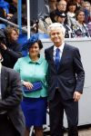 Den Haag 17 september 2013
Prinsjesdag op het binnenhof.
Geert Wilders met zijn vrouw en beveiliging