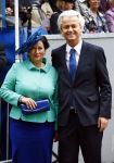 Den Haag 17 september 2013
Prinsjesdag op het binnenhof.
Geert Wilders met zijn vrouw en beveiliging