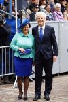 Den Haag 17 september 2013
Prinsjesdag op het binnenhof.
Geert Wilders met zijn vrouw en beveiliging