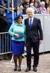 Den Haag 17 september 2013
Prinsjesdag op het binnenhof.
Geert Wilders met zijn vrouw en beveiliging