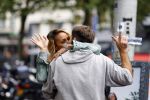 Amsterdam 25 september 2013
Glennis Grace met haar nieuwe vriend Robert Biesewig in Amsterdam.