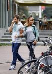 Amsterdam 25 september 2013
Glennis Grace met haar nieuwe vriend Robert Biesewig in Amsterdam.