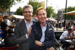 Amsterdam 21 september 2013
Gouden eeuw award bij cafe de Waag.
Henk Krol met vriend