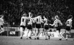 Eindhoven, 4 November 1981 PSV-Rapid Wien2-1 gewonnen en uitgeschakeld door 1-0 verlies in Wenen
 met o.a. Hallvar Thoresen, Piet Wildschut, Jan Poortvliet, Ernie Brandts, Huub Stevens, Ruud Geels en Rob Landsbergen
Foto Peter Smulders BV