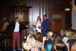 Amsterdam 13 september 2013
Trouwen Menno Kohler met zijn grote liefde Florine.
Jaap Reesema zingt het bruidspaar toe