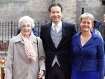 Den Haag 17 september 2013
Prinsjesdag op het binnenhof. Jeroen Dijsselbloem met moeder en vrouw
