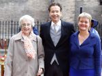 Den Haag 17 september 2013
Prinsjesdag op het binnenhof. Jeroen Dijsselbloem met moeder en vrouw