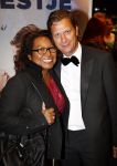 Amsterdam 14 oktober 2013
Premiere Feuten in Tuschinski. Justine Pelmelay met vriend en neef en nicht