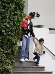 Hamburg 12 september 2013
Khalid Boulahrouz haalt zijn kinderen op bij Sabia en Rafal  v d Vaart en gaat met aupair naar de dierentuin in Hamburg.