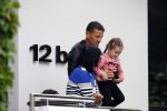 Hamburg 12 september 2013
Khalid Boulahrouz haalt zijn kinderen op bij Sabia en Rafal  v d Vaart en gaat met aupair naar de dierentuin in Hamburg.