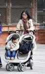 Hamburg 12 september 2013
Khalid Boulahrouz haalt zijn kinderen op bij Sabia en Rafal  v d Vaart en gaat met aupair naar de dierentuin in Hamburg.