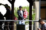 Hamburg 12 september 2013
Khalid Boulahrouz haalt zijn kinderen op bij Sabia en Rafal  v d Vaart en gaat met aupair naar de dierentuin in Hamburg.