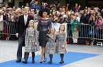 Apeldoorn 5 oktober 2013
Zijne Koninklijke Hoogheid Prins Jaime de Bourbon de Parme en Viktï¿½ria Cservenyï¿½k trouwen in de kerk onze lieve vrouwe ten hemelopneming in Apeldoorn. Koning Willem Alexander Koningin Maxima en de prinsessen Amalia Alexia en Ariane