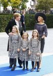 Apeldoorn 5 oktober 2013
Zijne Koninklijke Hoogheid Prins Jaime de Bourbon de Parme en Viktï¿½ria Cservenyï¿½k trouwen in de kerk onze lieve vrouwe ten hemelopneming in Apeldoorn. Koning Willem Alexander Koningin Maxima en de prinsessen Amalia Alexia en Ariane