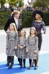 Apeldoorn 5 oktober 2013
Zijne Koninklijke Hoogheid Prins Jaime de Bourbon de Parme en Viktï¿½ria Cservenyï¿½k trouwen in de kerk onze lieve vrouwe ten hemelopneming in Apeldoorn. Koning Willem Alexander Koningin Maxima en de prinsessen Amalia Alexia en Ariane
