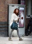 Amsterdam 9 oktober 2013
Leontine Borsato op straat.