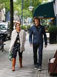 Amsterdam 14 oktober 2013
Nada v Nie met haar nieuwe vriend Frank Bakker op de cornelis schuytstraat