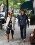 Amsterdam 14 oktober 2013
Nada v Nie met haar nieuwe vriend Frank Bakker op de cornelis schuytstraat