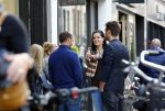 Amsterdam 5 oktober 2013
Frank de Boer met zijn dochters komen Nick Schilder en zijn vriendin  Kirsten tegen op de pc hooftstraat.