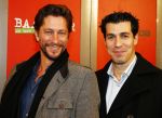 Amsterdam 7 oktober 2013
Premiere Baantjer in het nieuwe de la mar theater. oren Schrijver met een vriend